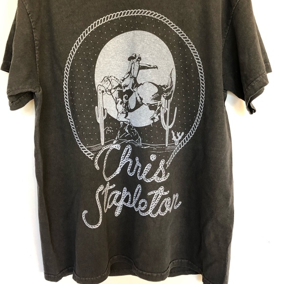 Chris Stapleton Garment Dyed Boyfriend T shirt - Picture 6 of 6